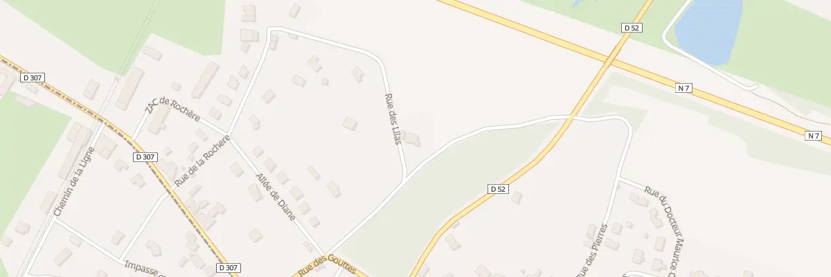 Plan du 2 Rue des Lilas à Saint-Martin-d’Estréaux