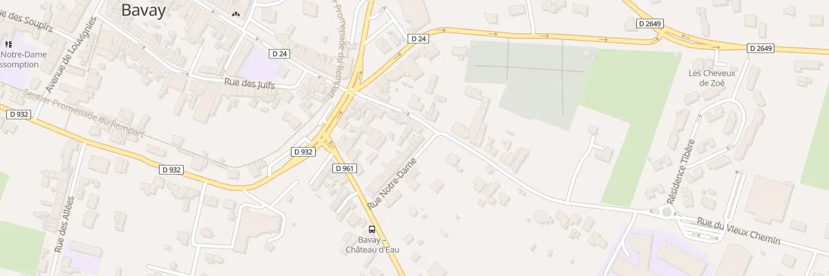 Plan du 2 Rue Notre-dame à Bavay
