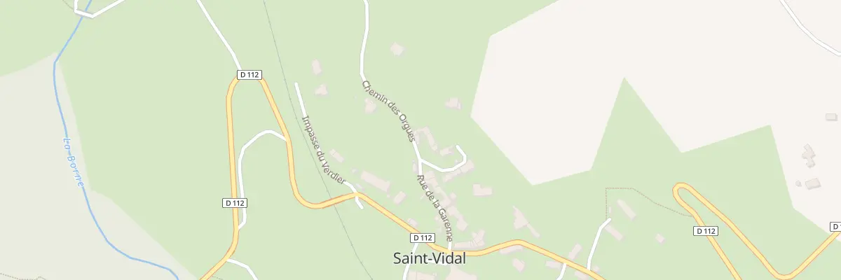 Plan du 5013 Le Bourg à Saint-Vidal