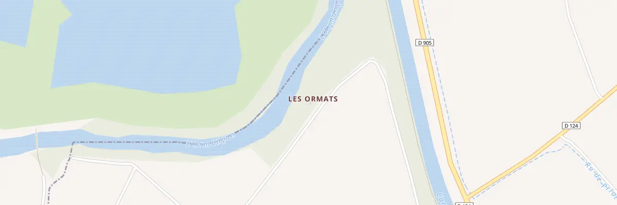 Plan du 104 Les Ormats à Butteaux