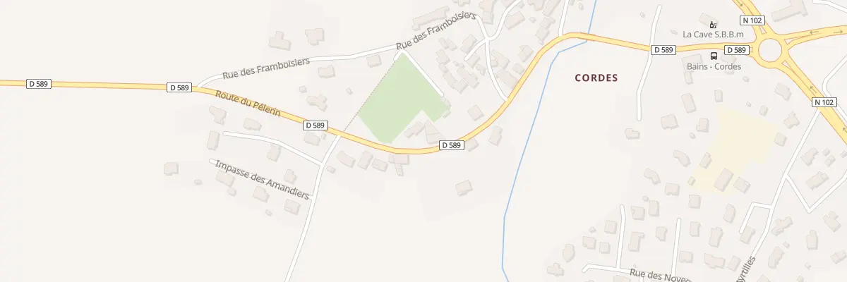 Plan du 486 Rte du Pélerin à Bains