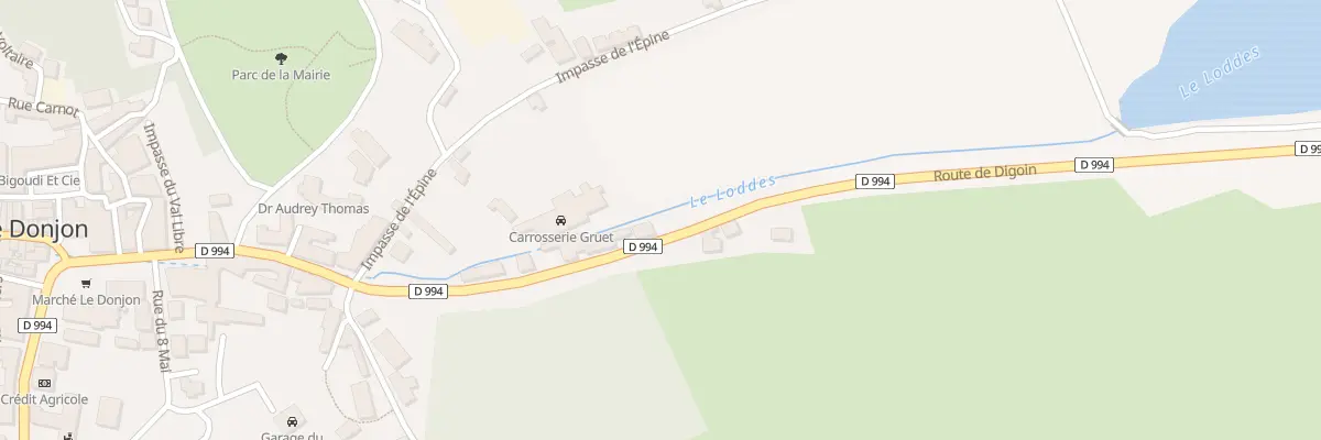 Plan du 23 Rue Jean Jaurés au Donjon