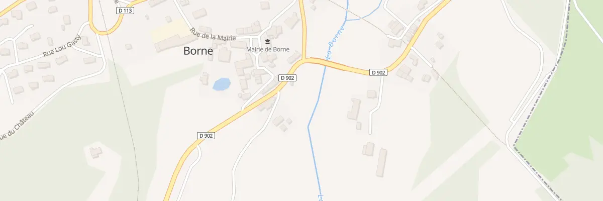 Plan du 5043 Le Bourg à Borne