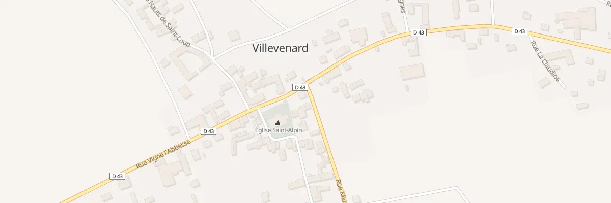 Plan du 1 Rue Marais de Saint Gond à Villevenard