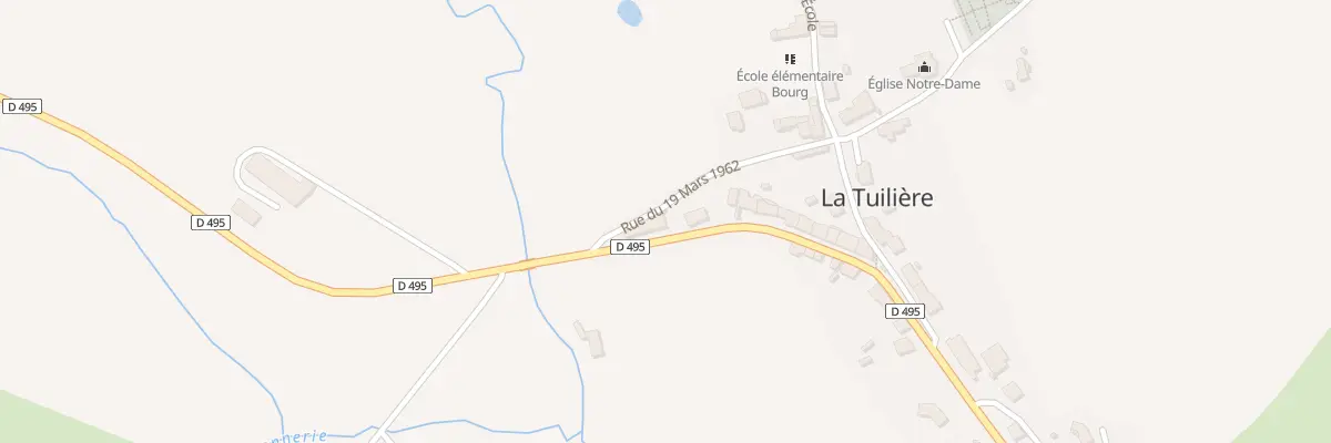 Plan du 5013 Le Bourg à La Tuilière