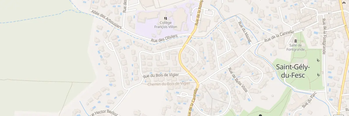 Plan du 530 Rue de la Rompude à Saint-Gély-du-Fesc