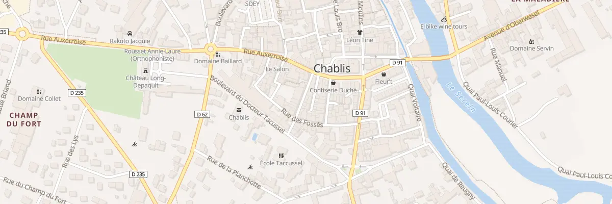 Plan du 12 Rue Jules Philippe à Chablis