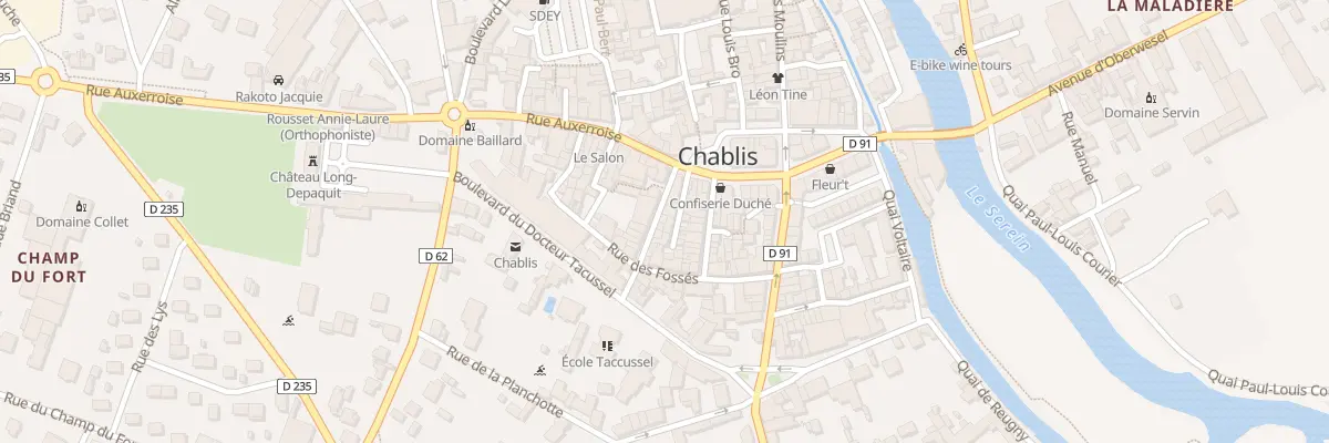 Plan du 14 Rue Jules Philippe à Chablis