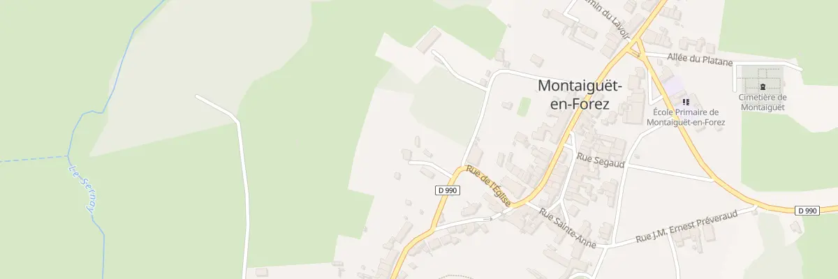 Plan du 1 Rue du Bourbonnais à Montaiguët-en-Forez