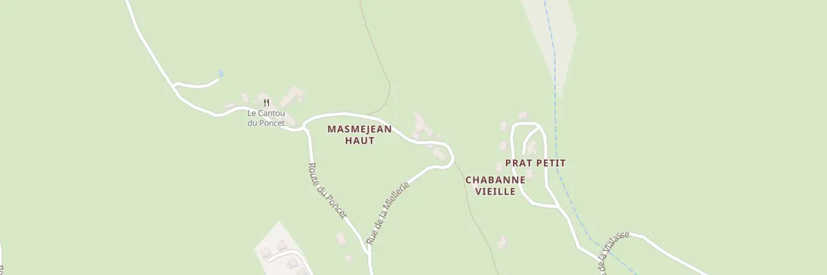 Plan du 220 Rue de la Miellerie à Pont de Montvert - Sud Mont Lozère