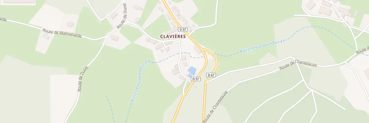Plan du 5160 Clavieres à Saint-Martin-des-Olmes