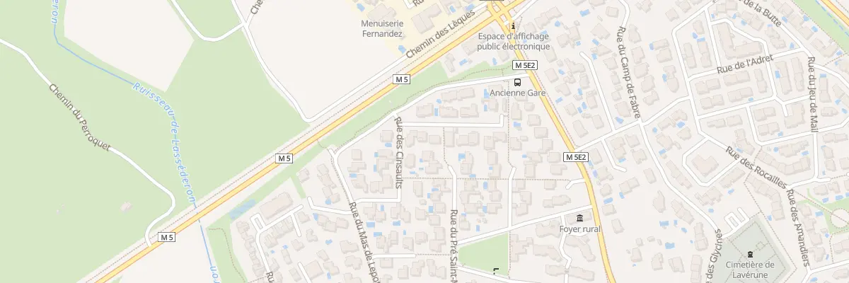 Plan du 2 Rue du Mas de Massabiau à Lavérune