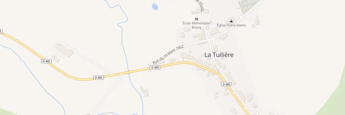 Plan du 5012 Le Bourg à La Tuilière