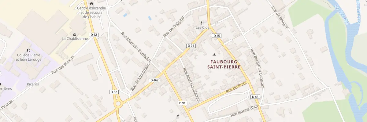 Plan du 3 Rue Abel Hovelacque à Chablis