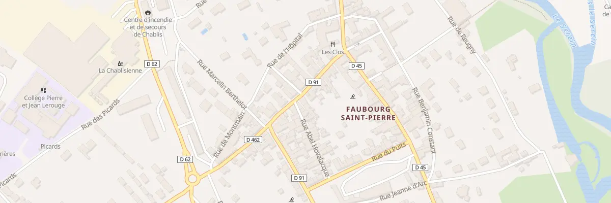 Plan du 19 Rue Emile Zola à Chablis