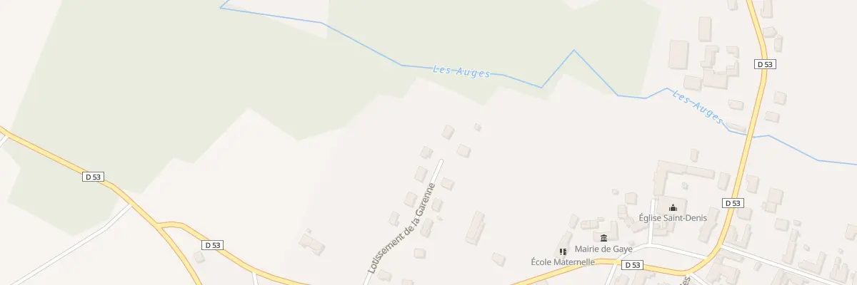Plan du 7 Vc Lot de la Garenne à Gaye