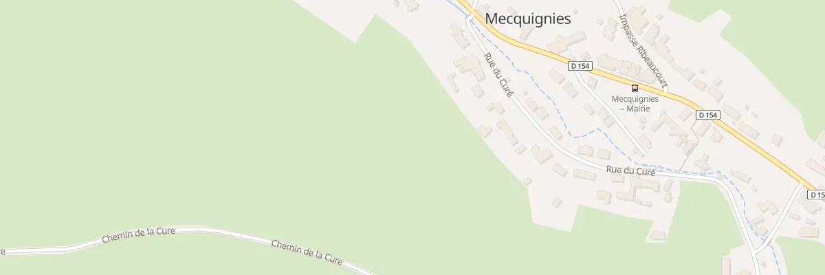 Plan du 68 Rue du Cure à Mecquignies