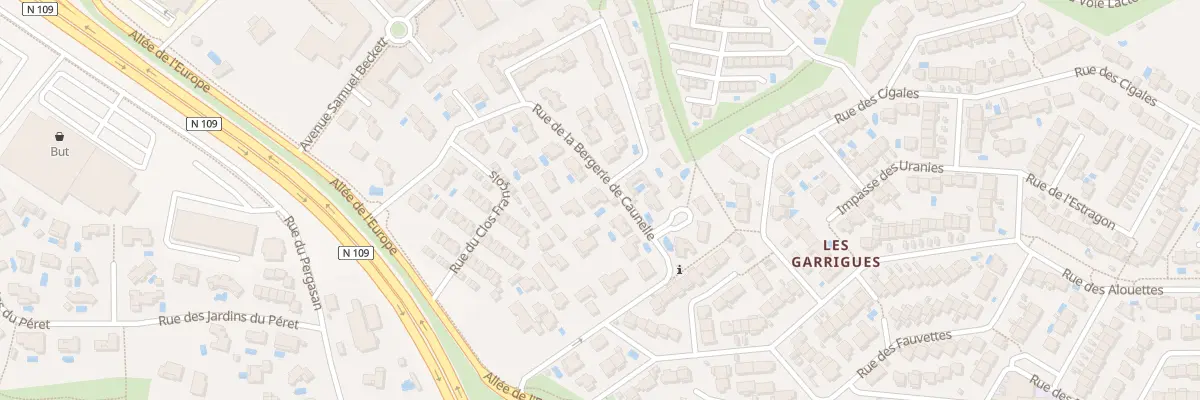 Plan du 23 Rue de la Bergerie de Caunelle à Juvignac