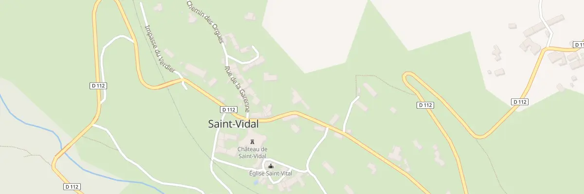Plan du 5003 Le Bourg à Saint-Vidal