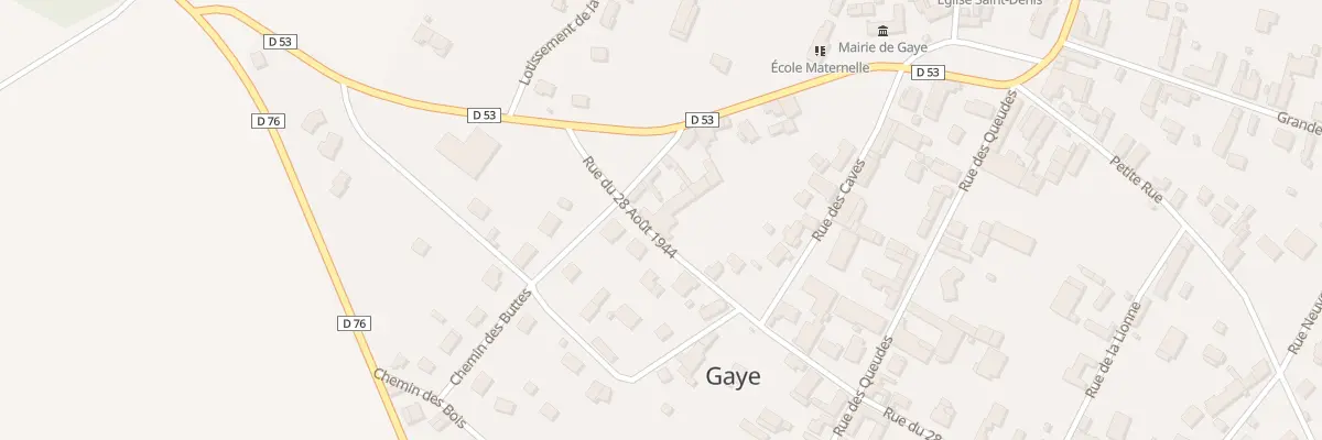 Plan du 3 Rue du 28 Aout 1944 à Gaye
