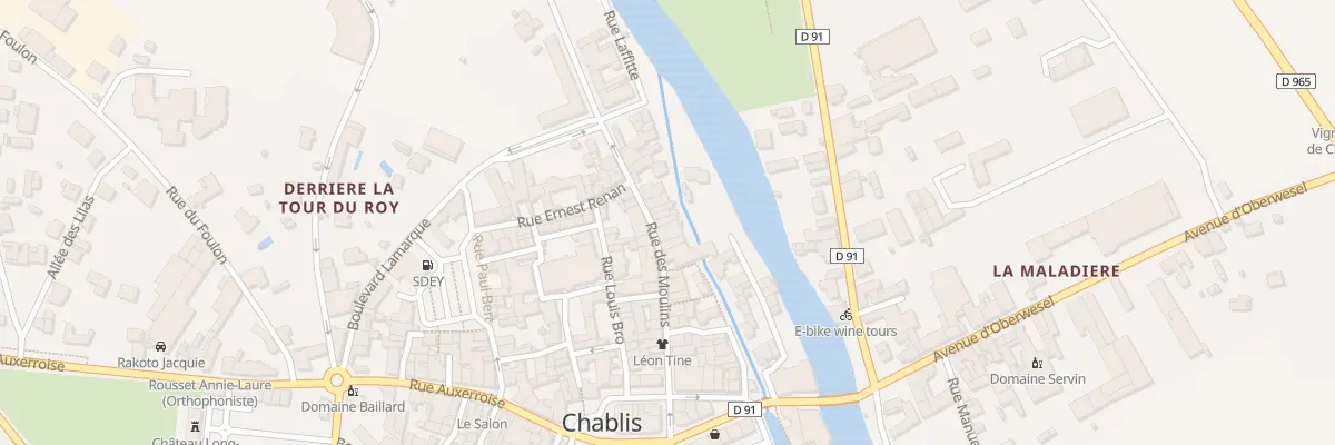 Plan du 24 Rue des Moulins à Chablis