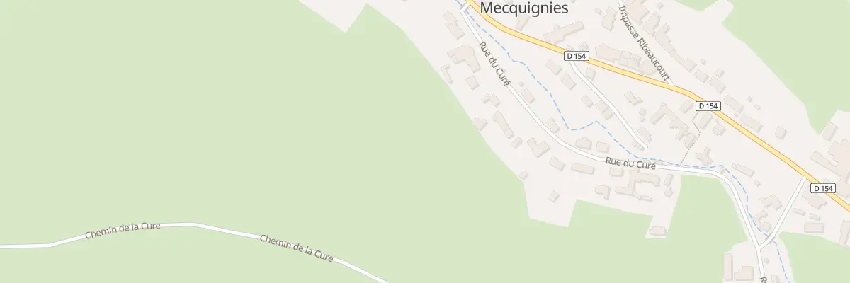 Plan du 74 Rue du Cure à Mecquignies