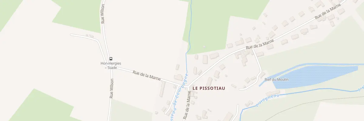 Plan du 12 Rue de la Marne à Hon-Hergies