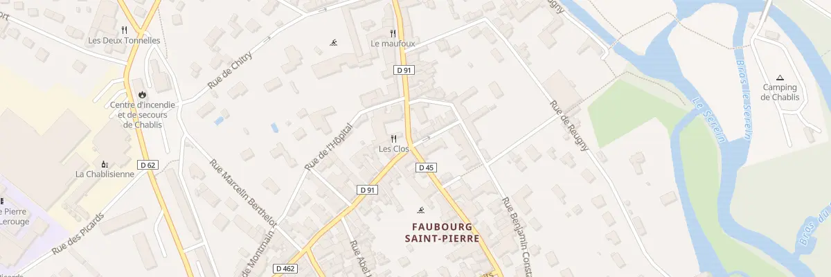 Plan du 1 Pl du Gen Gras à Chablis