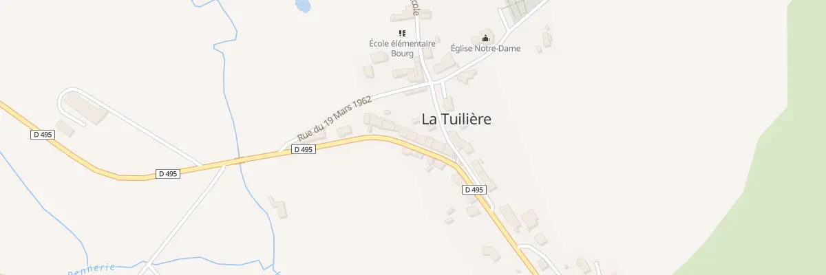 Plan du 5254 Le Bourg à La Tuilière
