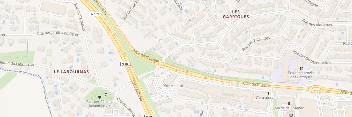 Plan du 83 Rue des Alouettes à Juvignac