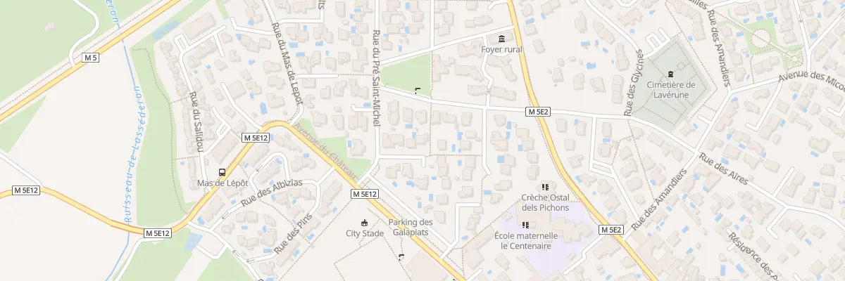 Plan du 7 Rue de la Condamine à Lavérune