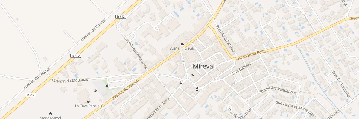 Plan du 11 Av de Verdun à Mireval