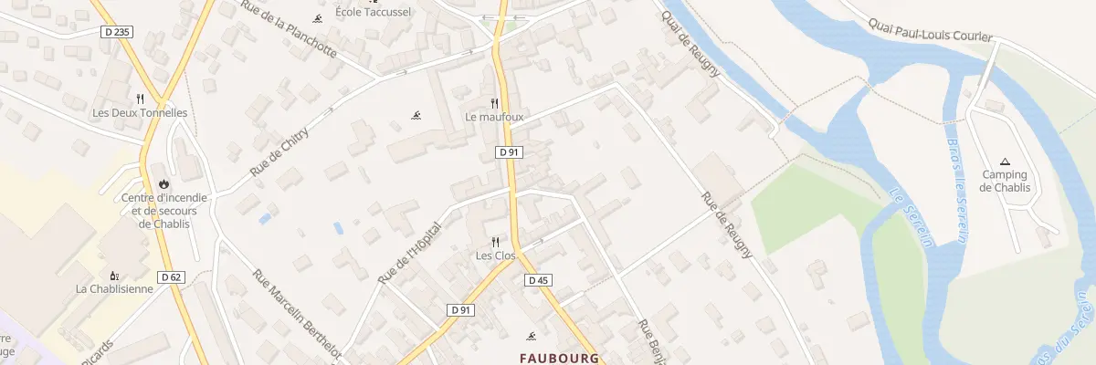 Plan du 7 Rue Benjamin Constant à Chablis