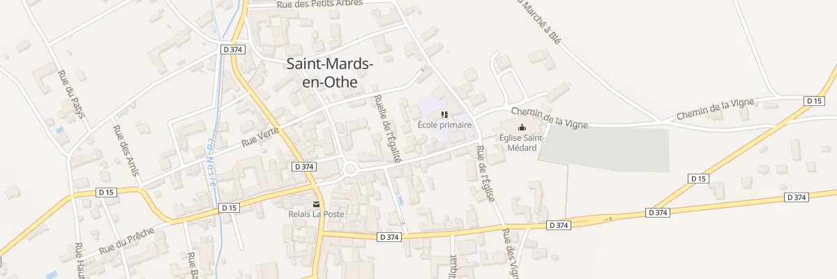 Plan du 11 Rue Grande Rue à Saint-Mards-en-Othe
