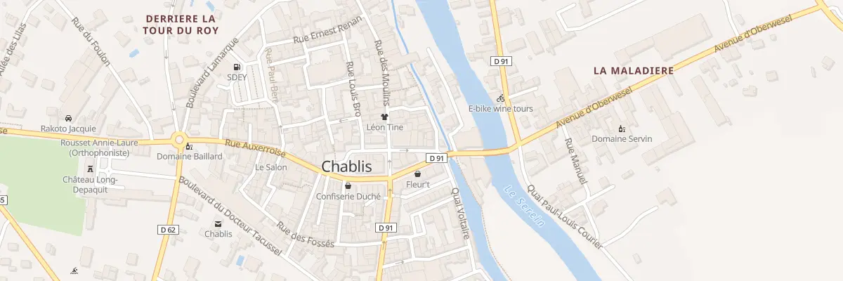 Plan du 6 Rue du Mal Leclerc à Chablis