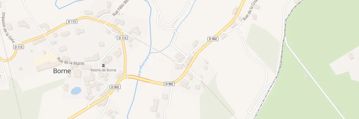 Plan du 5087 Les Feyceres à Borne
