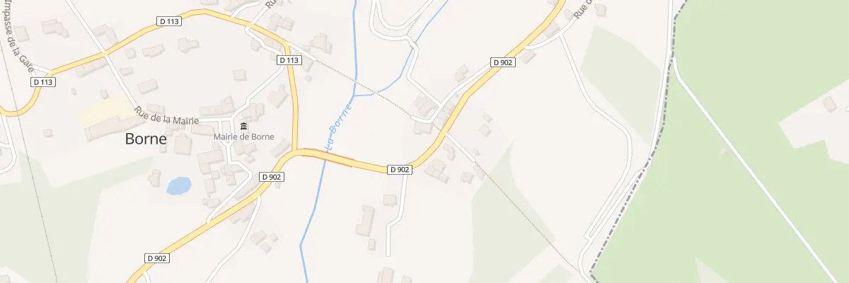 Plan du 3 Rue du Pont Vieux à Borne