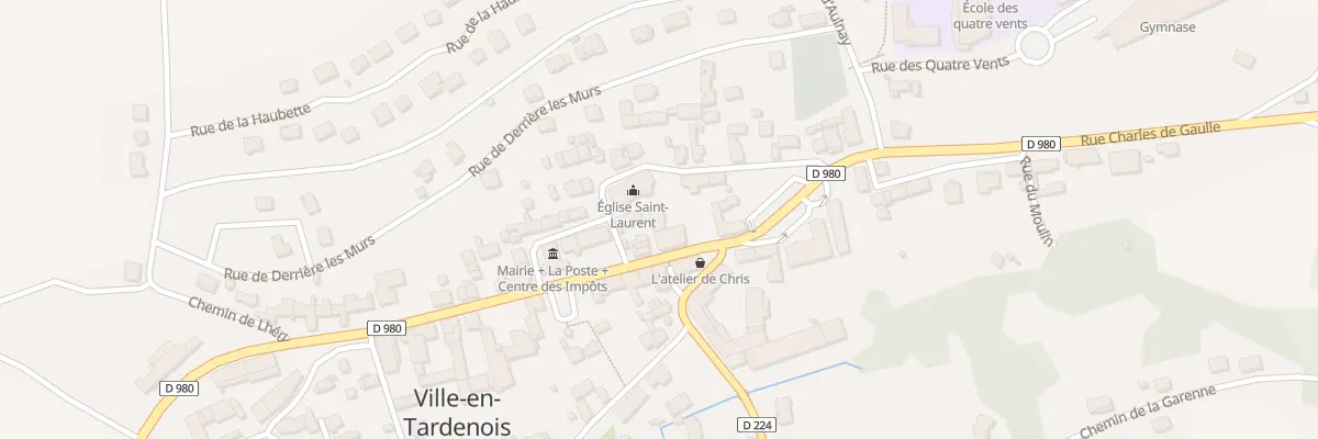 Plan du 1 Rue de l’église à Ville-en-Tardenois