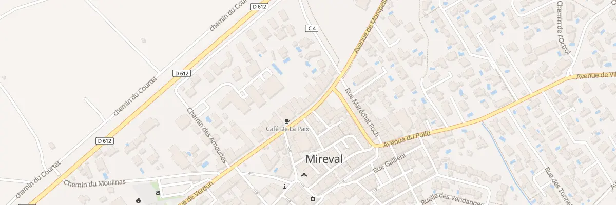Plan du 12 Av de Verdun à Mireval