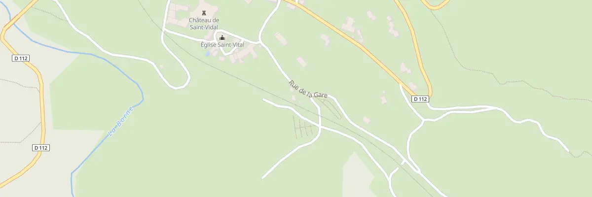 Plan du 5040 Le Bourg à Saint-Vidal
