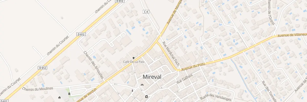 Plan du 1B Av de Verdun à Mireval