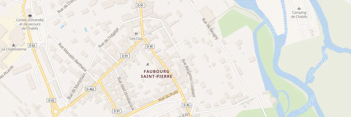 Plan du 2 Rue Benjamin Constant à Chablis