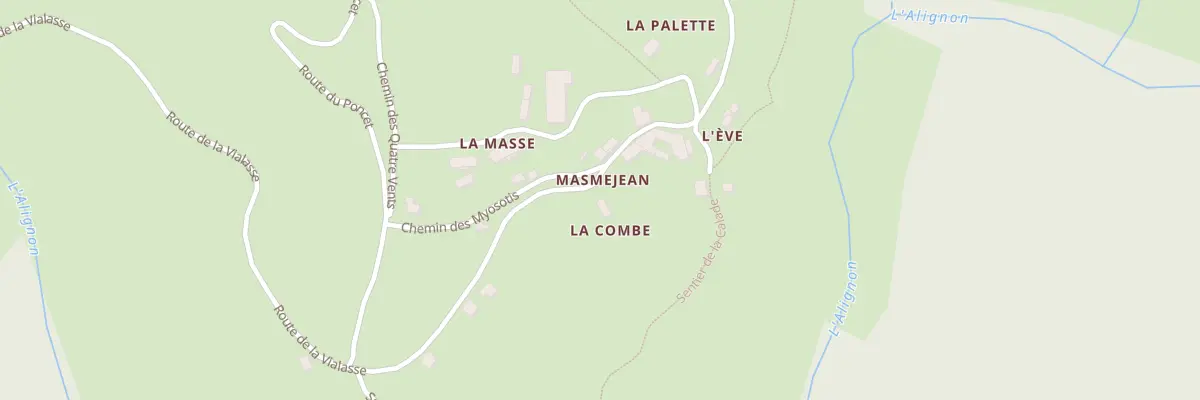 Plan du 1646 Rte de la Vialasse à Pont de Montvert - Sud Mont Lozère