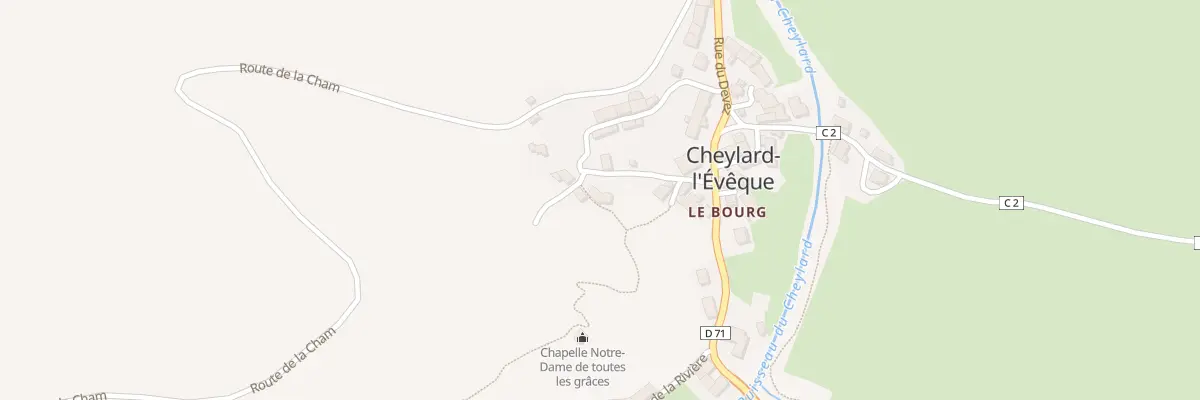 Plan du 5061 Cheylard l’Eveque Village à Cheylard-l’Évêque