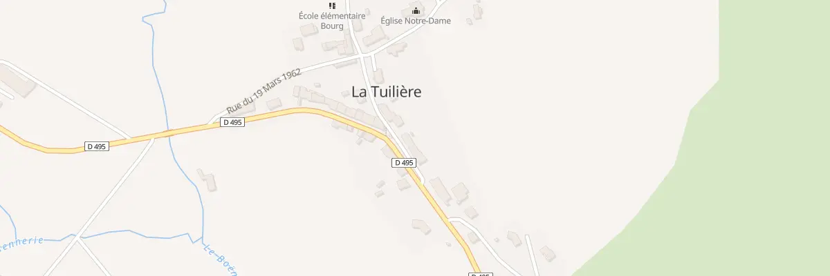 Plan du 5025 Le Bourg à La Tuilière
