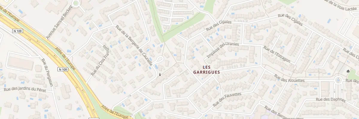 Plan du 108 Rue des Cigales à Juvignac