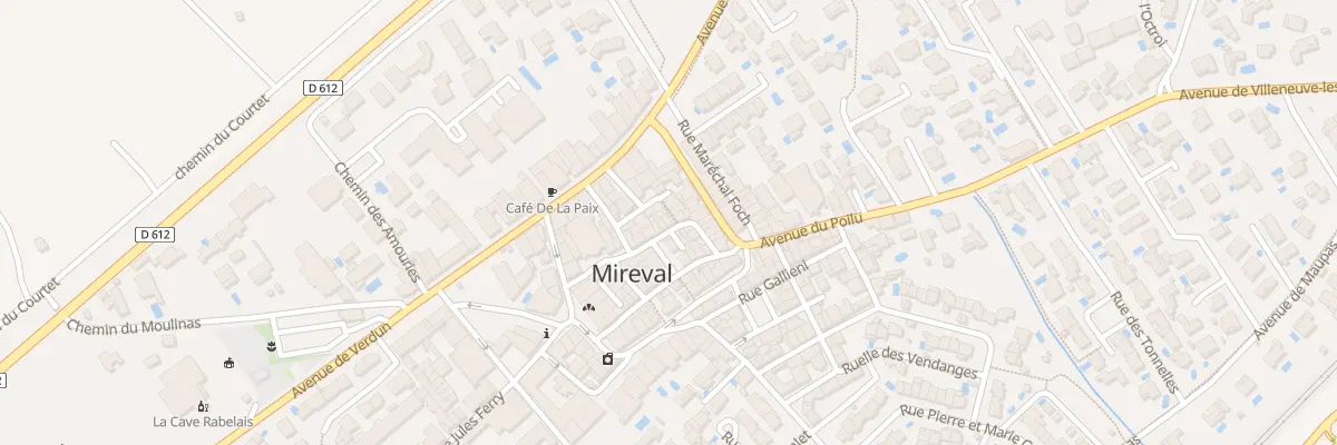 Plan du 11 Rue Frédéric Mistral à Mireval