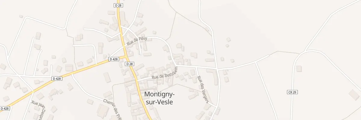 Plan du 19 Rue de Pevy à Montigny-sur-Vesle