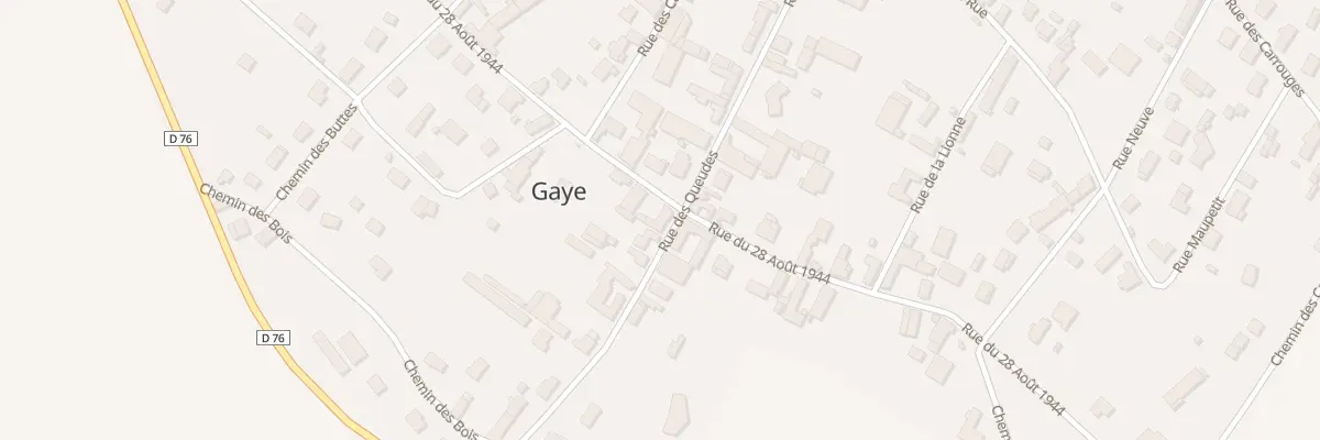 Plan du 12 Rue du 28 Aout 1944 à Gaye