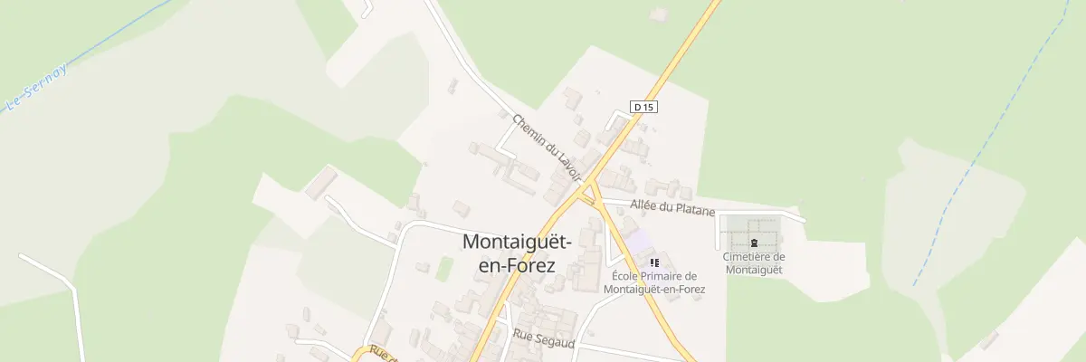 Plan du 23 Rue Pierre de la Fin à Montaiguët-en-Forez